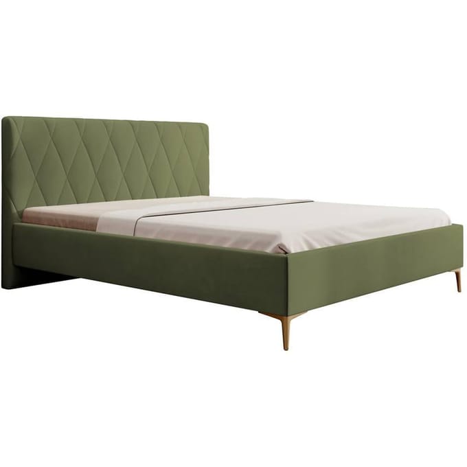 Bedframe Ticaro velvet 160 x 200 cm | Selsey Design