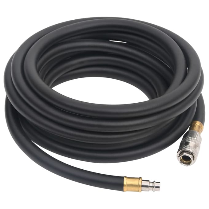 vidaXL - Luchtslang - hybride - 0,6'' - 5 - m - rubber - en - PVC - zwart