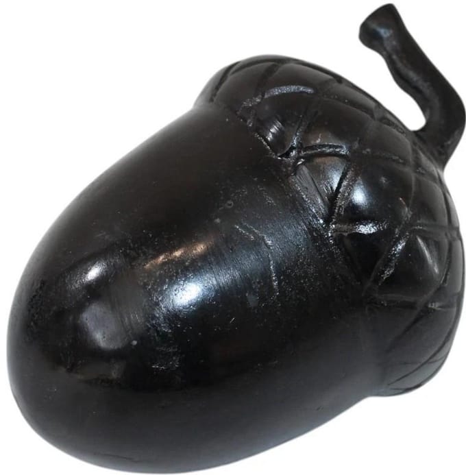 Deco4yourhome®- Decoratieve Eikel - Maat XL - Metaal - Black