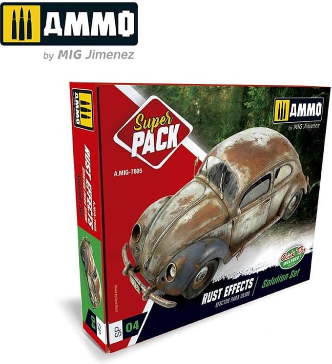 AMMO by Mig Jimenez Modelbouwdecoratie - MIG 7805 Rust Effects, Solution set Effecten set