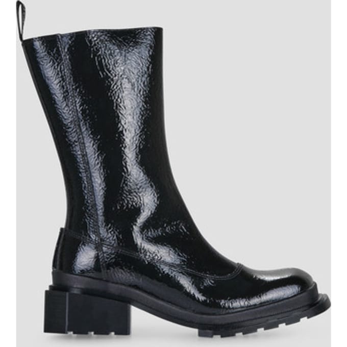 Laarzen met hakken Dr. Martens Maybole High Boot Black Crinkle Patent