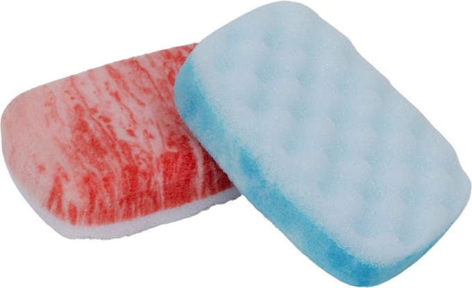 D&L Badspons Marble - 1 Pak van 2 Badsponsen - Verschillende Kleuren