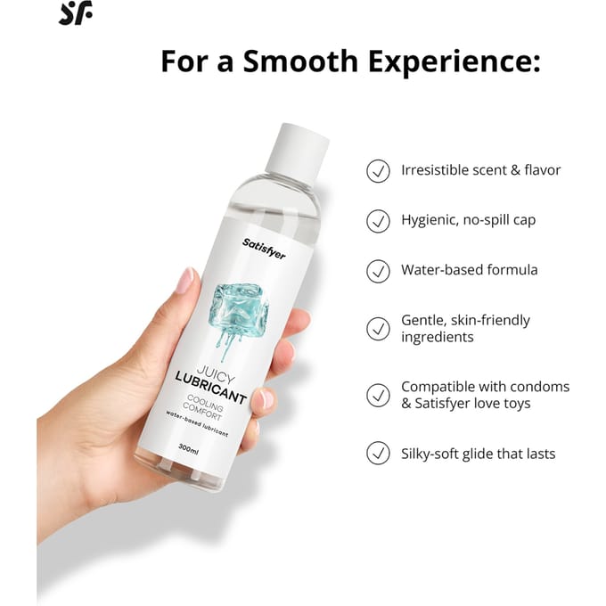 Satisfyer glijmiddel 300 ml | Glijmiddel op waterbasis | Glijmiddel met smaak