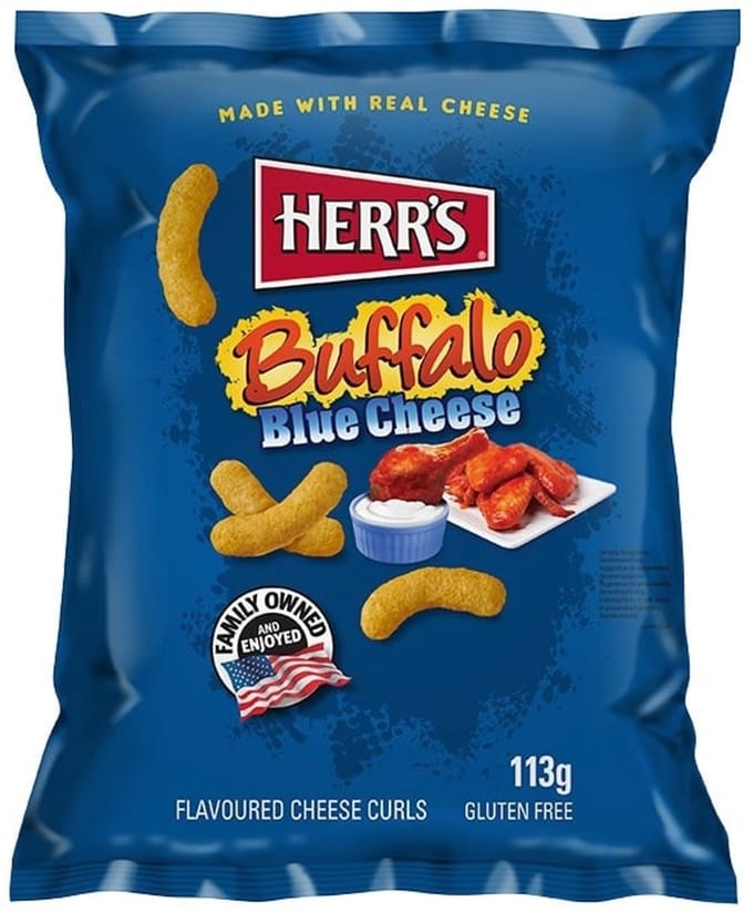 Herr's Buffalo Blue Curls 113g 12x