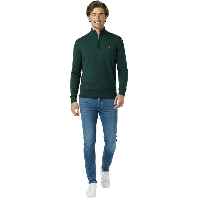 Jack Wills Heren Trui met trechterhals (Dennenmarmel)