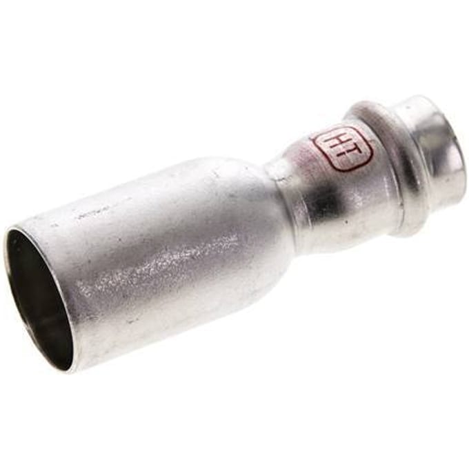 Perskoppeling - 18mm Persmof & 28mm Buiseinde - RVS
