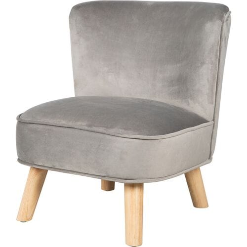 Roba Kinderfauteuil Lil Sofa Junior 44 X 50 Cm Fluweel Grijs