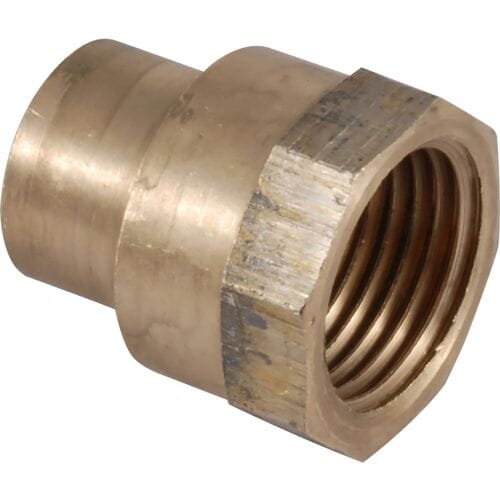 Conex soldeer schroefbus brons 3/4"x22mm