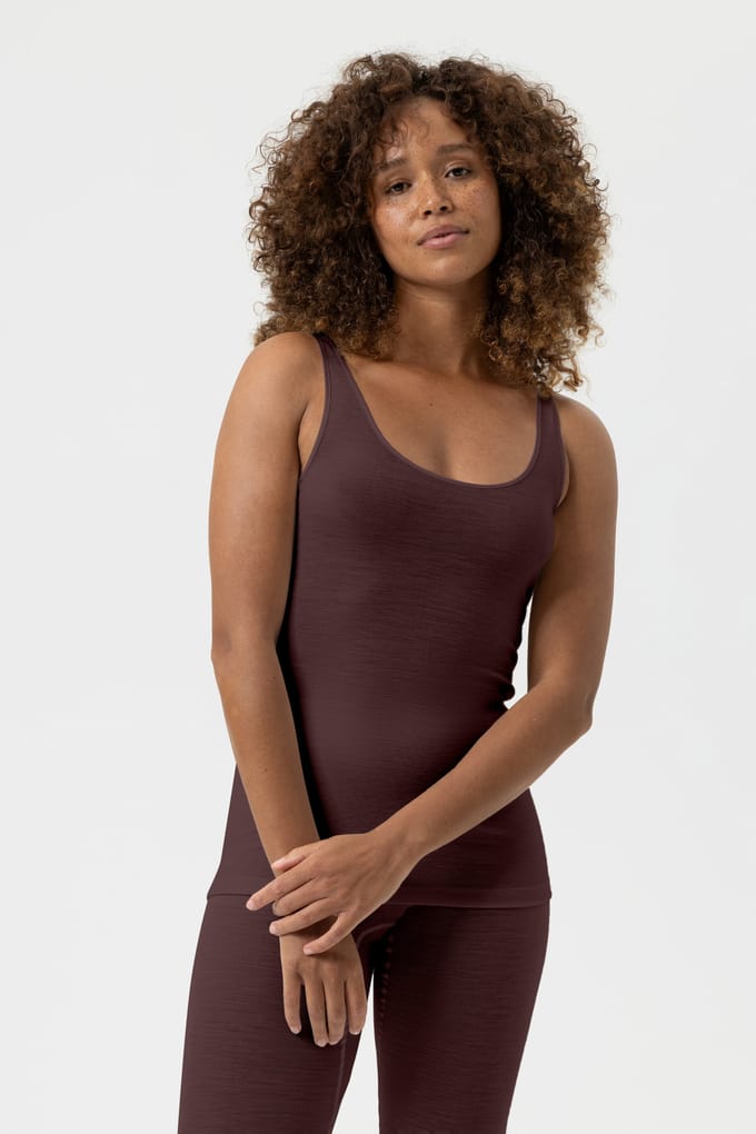 Sporty-hemd Serie Wool&Silk Hot Maroon