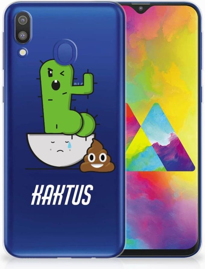 Samsung Galaxy M20 (Power) Telefoonhoesje met Naam Cactus Poo