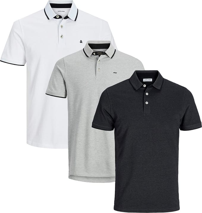 Jack & Jones Heren poloshirt 3 pack Paulos - Slim Fit