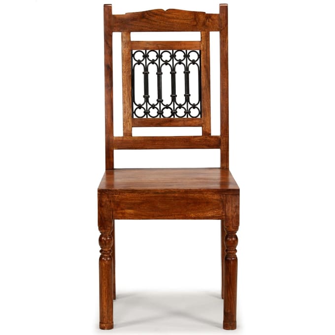 vidaXL - Eetkamerstoelen - 6 - st - massief - hout - klassiek