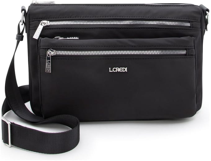 L.CREDI schoudertas Odeta Crossbody Bag Black zwart