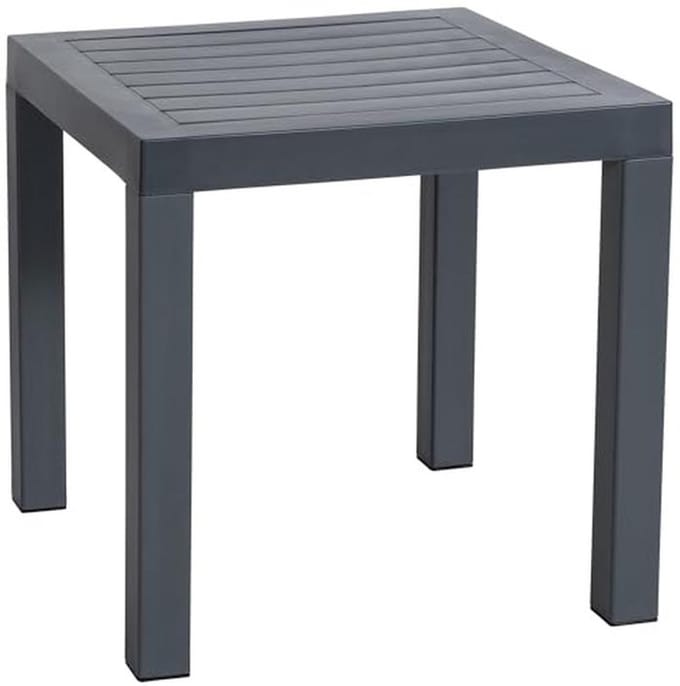 Bijzettafel Kunststof Donkergrijs - Modern en Praktisch