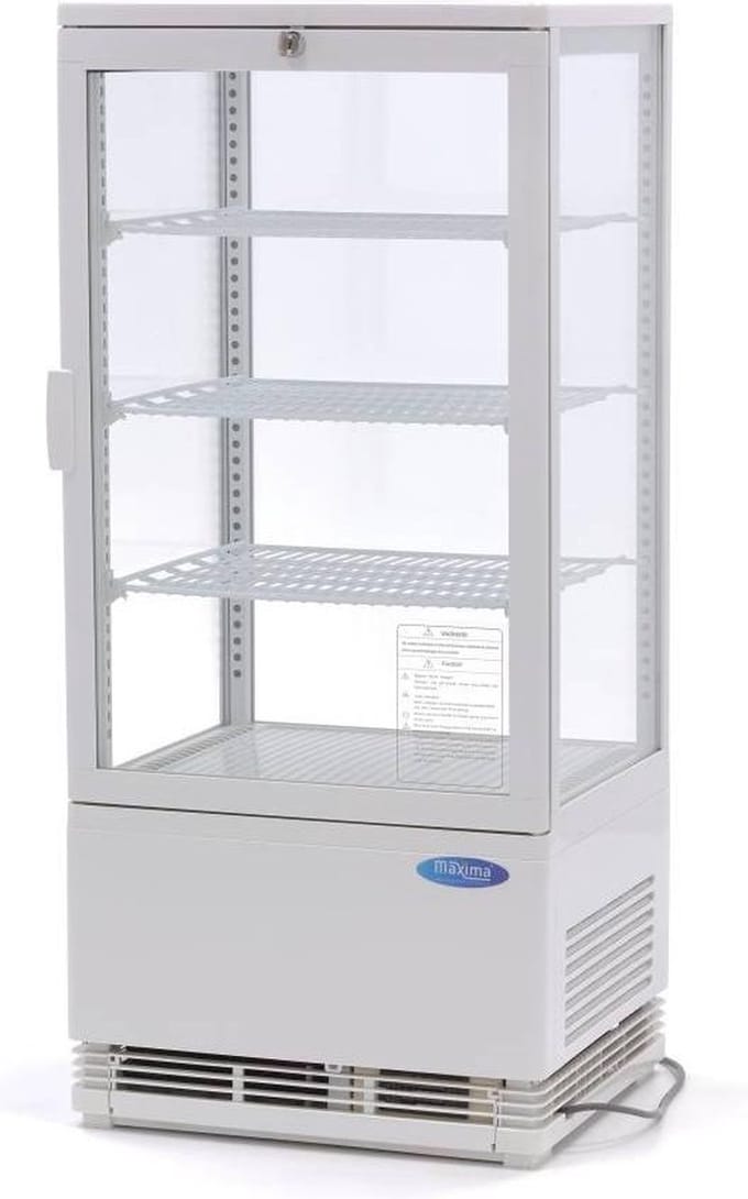 Mini Koelvitrine - 78 L - 43 cm - Wit