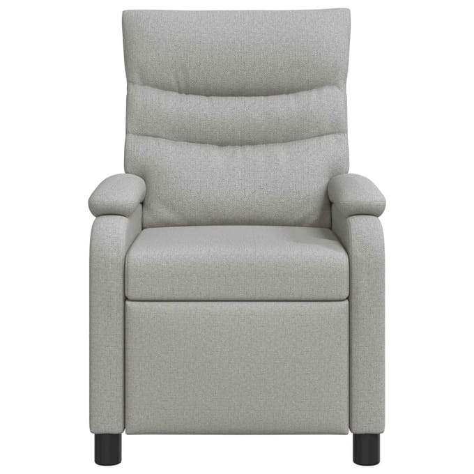 vidaXL Relaxfauteuil Wolkengrijs Stof