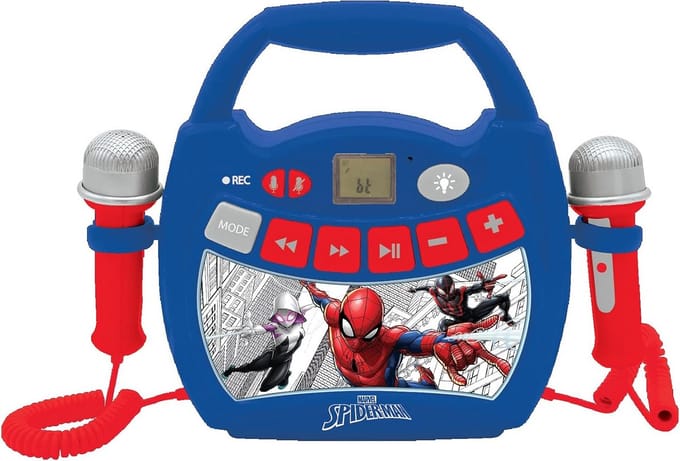 Kinder Karaoke Speler met 2 Microfoons, Lichteffecten en Bluetooth - Opnemen & Stemvervorming
