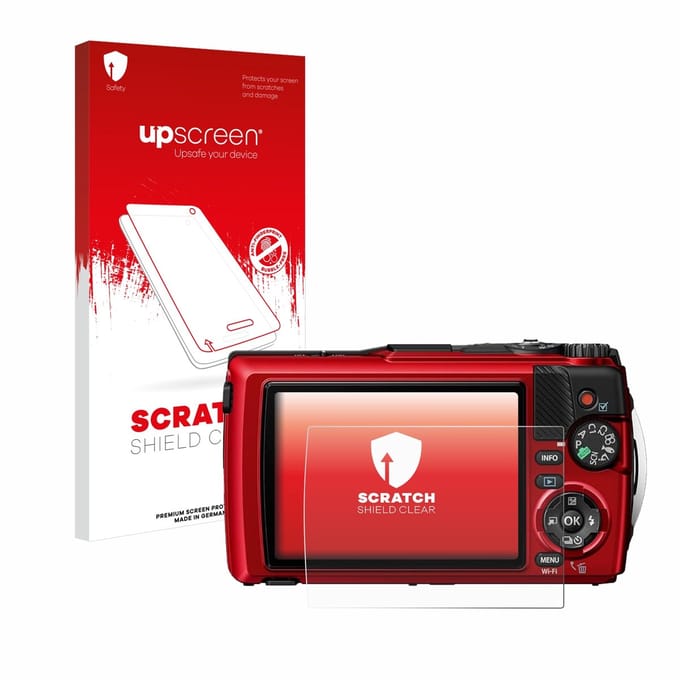 upscreen - Screenprotector voor Olympus OM System Tough TG-7 - Folie Beschermfolie transparant