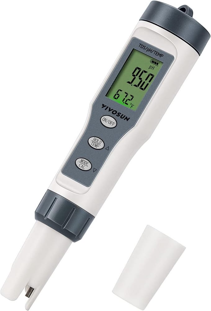 3-in-1 Digitale pH Meter TDS & Temperatuur Tester voor Waterkwaliteit