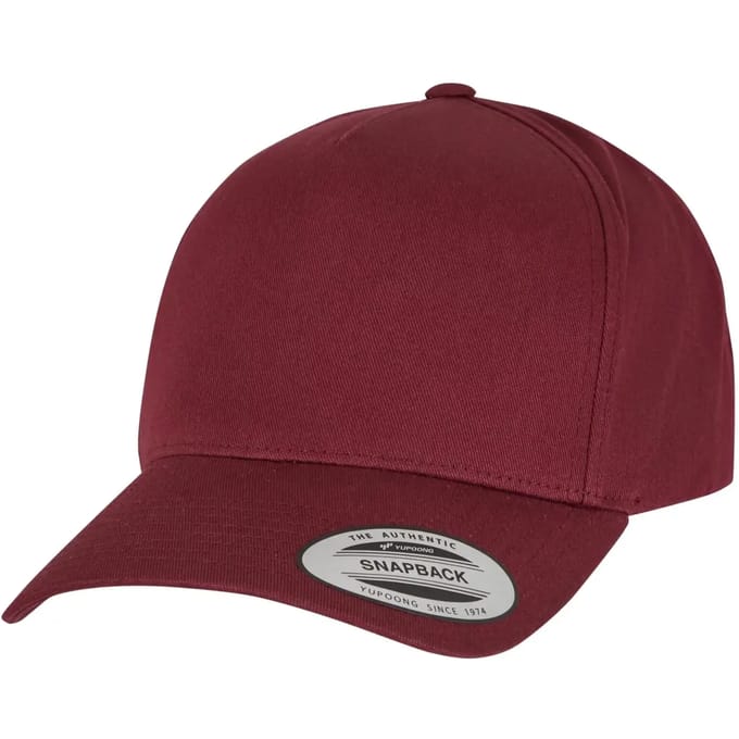 Flexfit - 5-Panel Curved Classic Snapback Pet - Rood