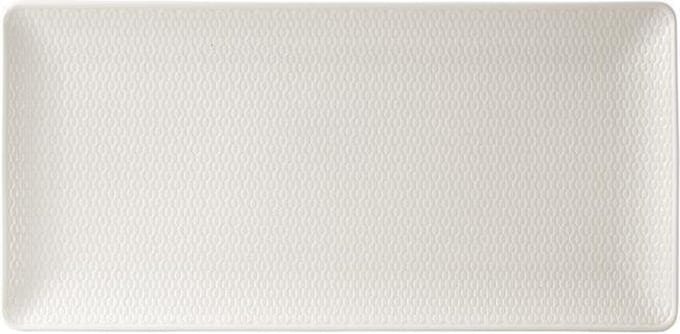 Wedgwood - Gio Serveerschaal rechthoekig - 32cm - Wit