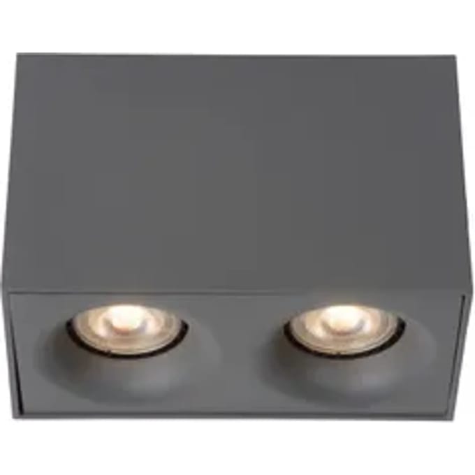 Lucide Plafondspot Bentoo Grijs 2xgu10 5w