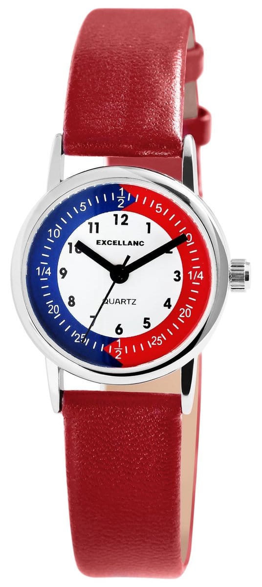 EXCELLANC Excellanc kinderhorloge van Echtleder, leerhorloge voor kinderen