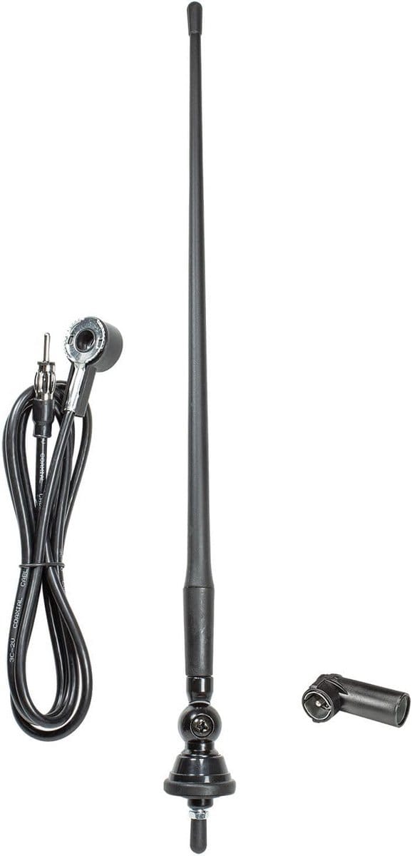 Universele Rubberen Autoantenne AM/FM Hoog Flexibel met Lange Kabel