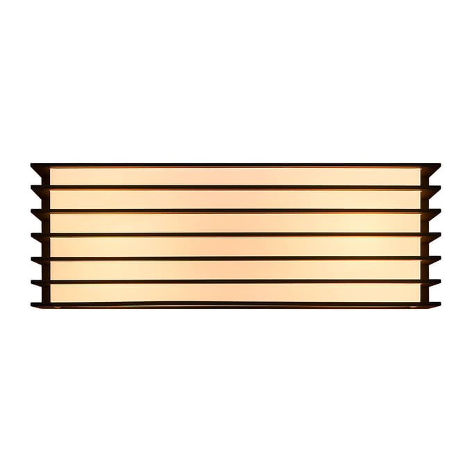 Nordlux Buitenwandlamp Fluktus 28 met lamellen, B 28,6 cm