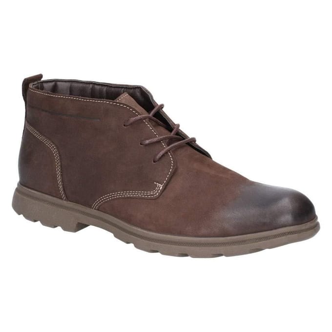 Hush Puppies Heren Tyson Chukka Nubuck lederen laars 7 UK bruin