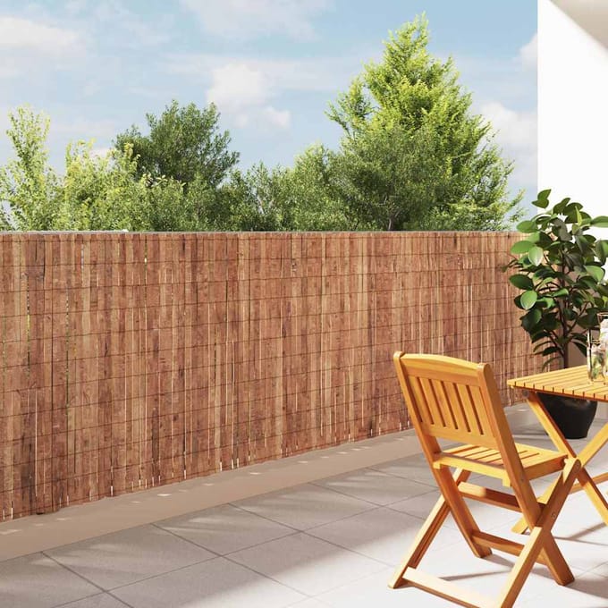 vidaXL - Schorsschutting - 400 - x - 125cm - Schors - Bruin