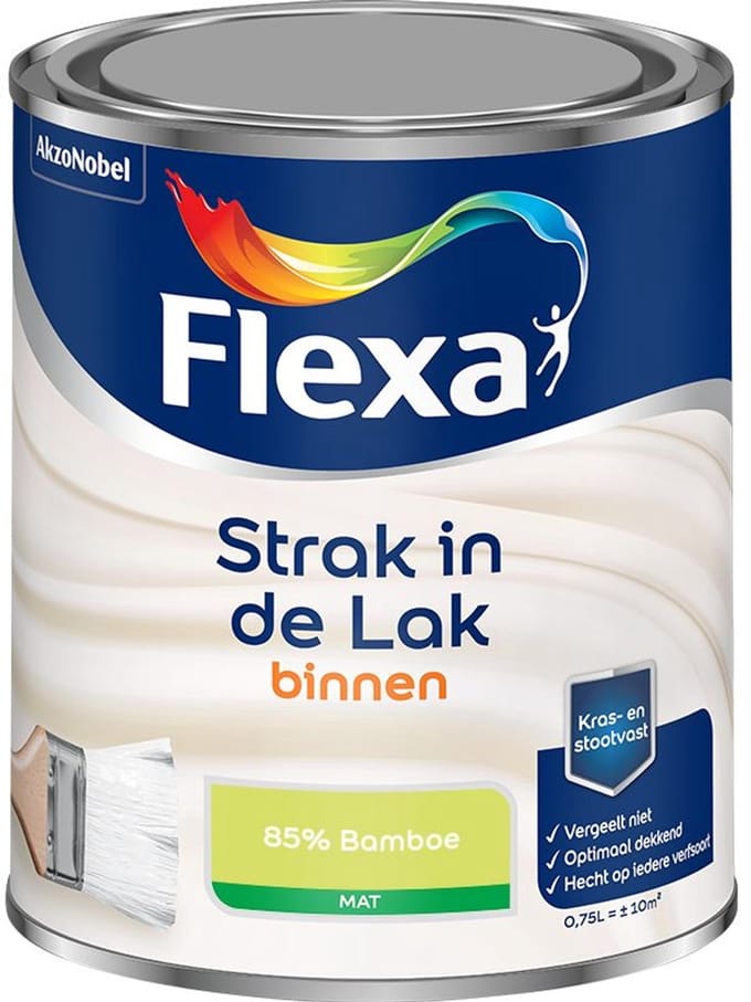 Flexa - Strak In De Lak Binnenlak Mat - 85% Bamboe - Mengverf - 750 Ml
