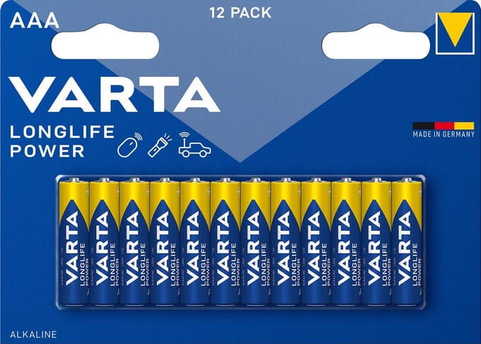 VARTA Longlife Power AAA 12 Pack