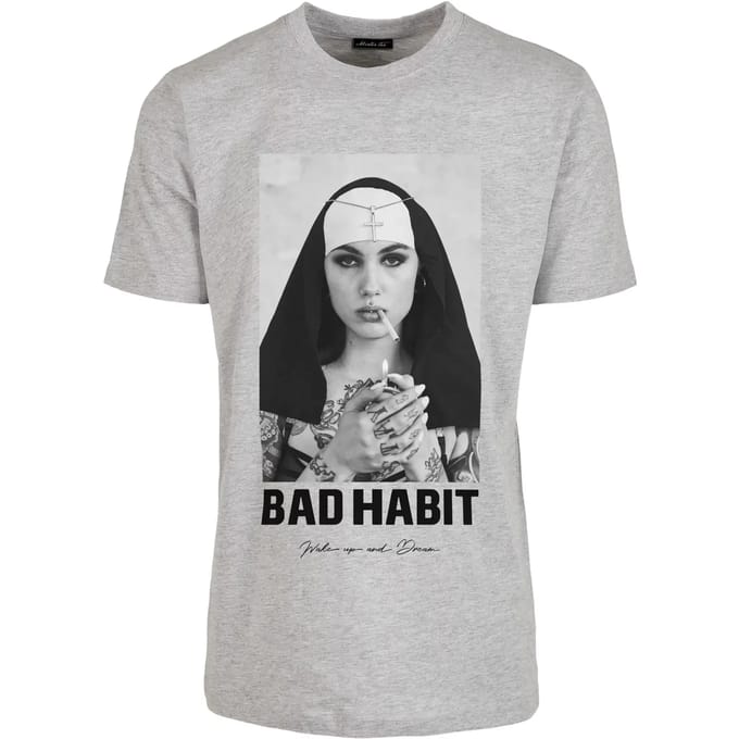Mister Tee - Bad Habit Heren Tshirt - S - Grijs