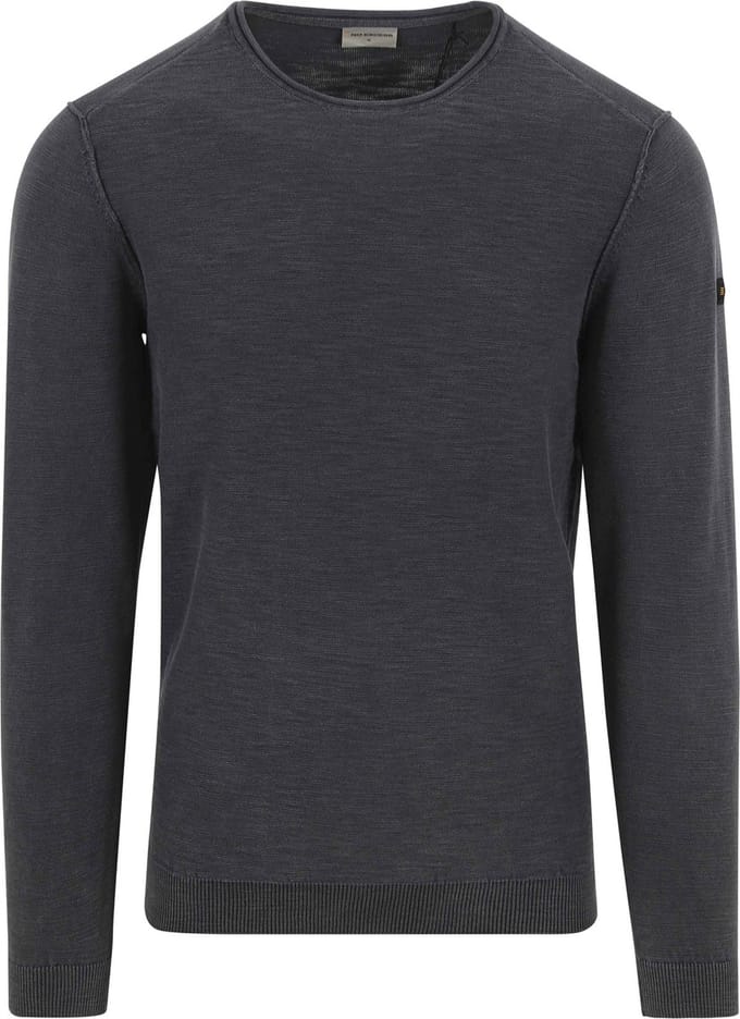 Pullover ronde hals Kledingstuk geverfd + stone washed