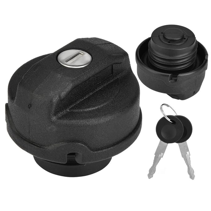 Brandstof Benzine Afsluitbare Tankvuldop met 2 Sleutels Afsluitbaar voor Kever 19472003 191201551 gray