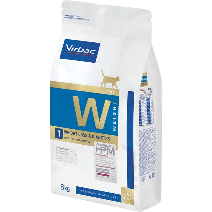 3kg Veterinary HPM Cat Weight Loss & Diabetes Virbac Kattenvoer