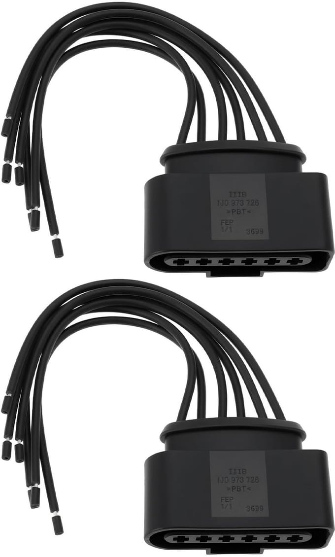 Dailygoods - 2x 6-Pin Auto Connector Reparatie Kit voor Diverse Auto's
