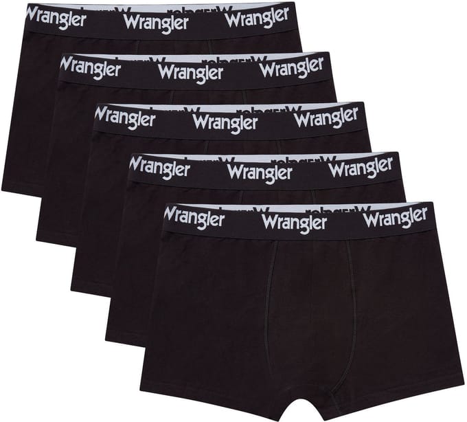 Wrangler - Boxershorts - Willox - Black - 5-pack - XL