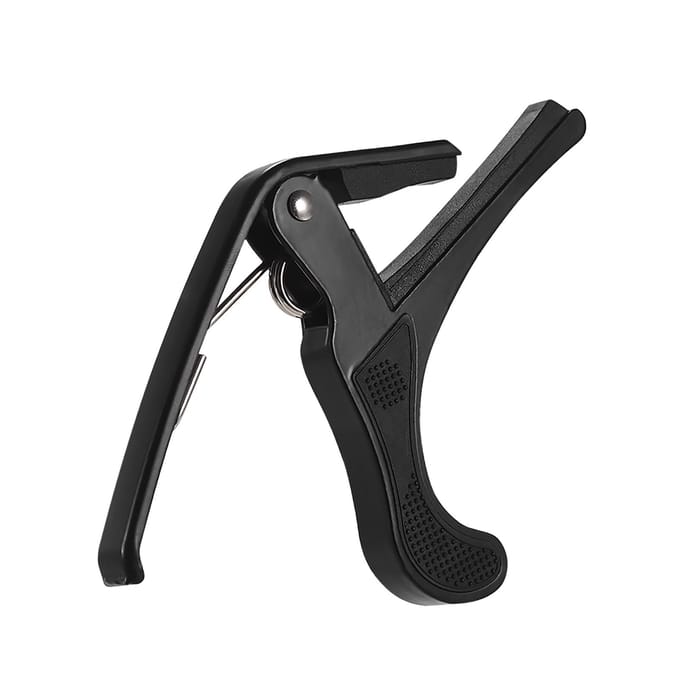 Gitaaraccessoireset voor beginners met clip-on LCD digitale gitaartuner Lichtgewicht gitaarcapo tuner&capo&picks gray