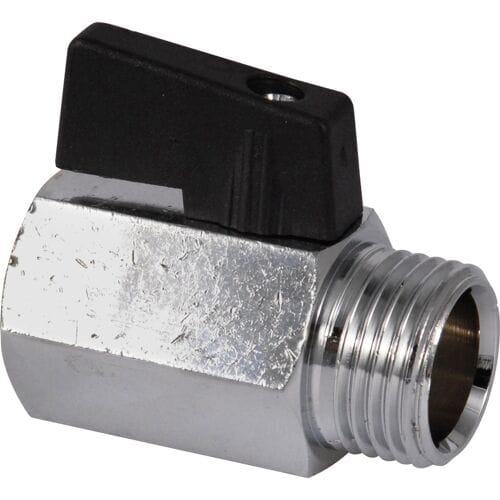 BPE mini kogelkraan 1/2" Bn.DrxBt.Dr met knop
