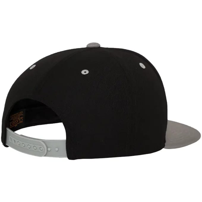 Flexfit - Classic Snapback Twee Kleuren Pet - Zwart / Zilver