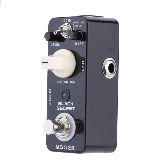Mooer Black Secret Micro Mini Distortion effectpedaal voor elektrische gitaar True Bypass black