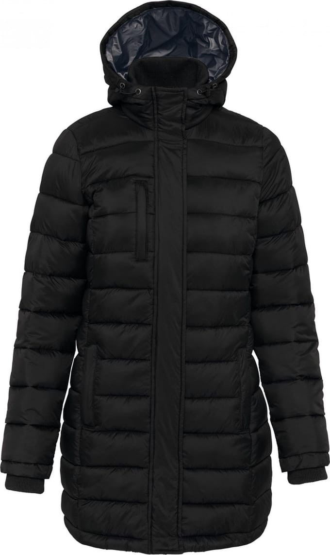 Kariban Lichte damesparka met capuchon K6129 - Black - S