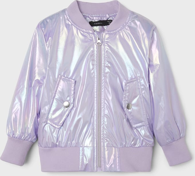 NAME IT NMFMOVIE BOMBER JACKET FOIL Meisjes Jas - Orchid Bloom - Maat 98