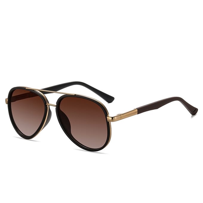 BUGOLINI® Feliks – Designer Zonnebril Voor Heren – Gepolariseerd – UV400 – Gold Tea