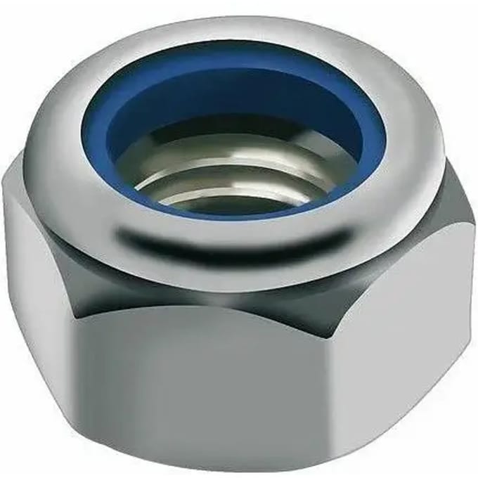 verzinkte moeren Black Bearing M6 Nylstop (x25)