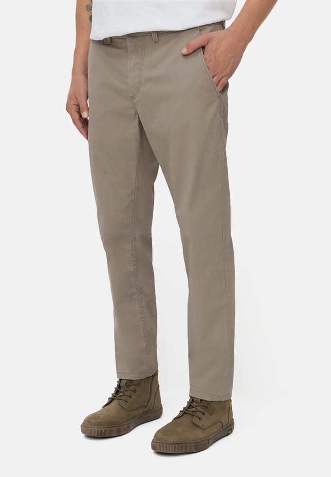camel active Slim Fit Chino - Maat menswear-40/32 - Steengrijs