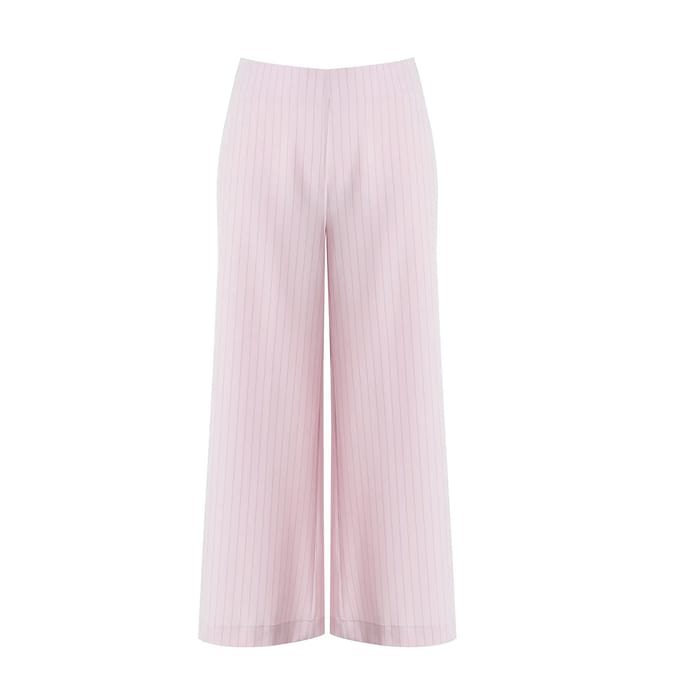 Vrouwelijke brede gestreepte broek Mat Fashion