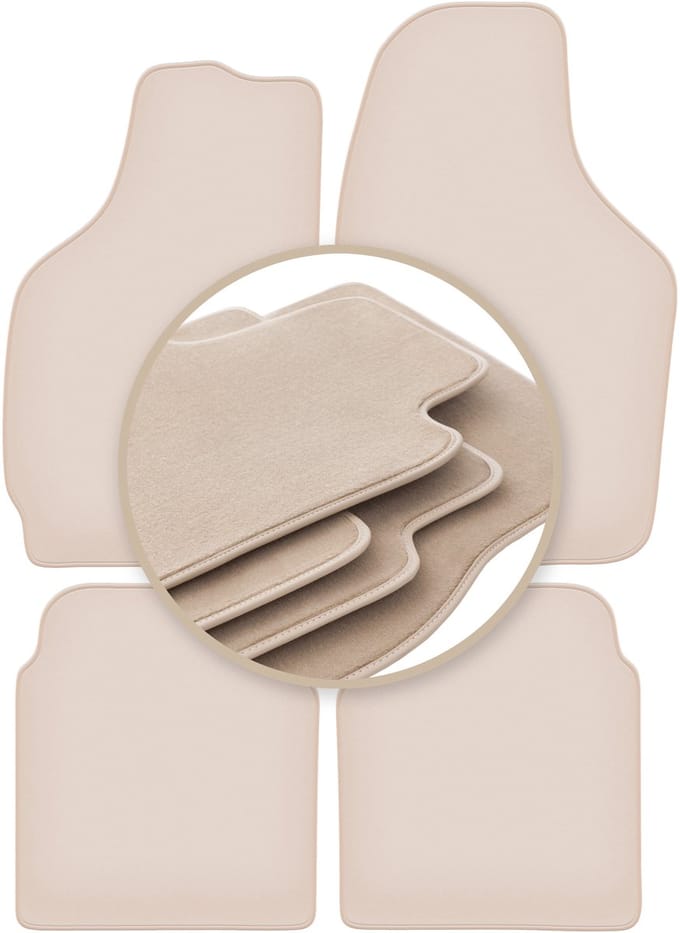 PREMIUM beige matten voor: Daewoo Tico hatchback 1996-2001
